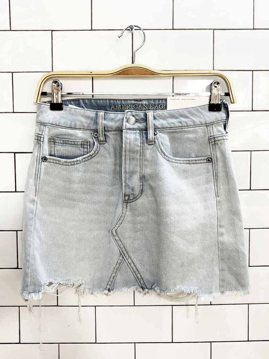 nwt american eagle denim vintage hi-rise mini skirt