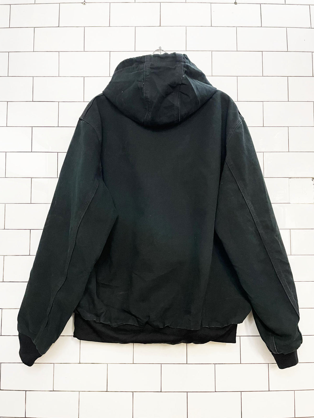 vintage 00s carhartt duck canvas hooded jacket | union made in USA
