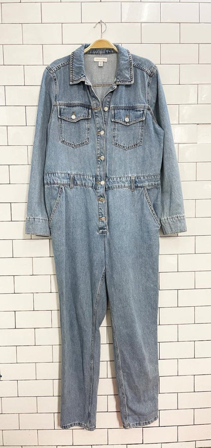topshop denim boilersuit jumpsuit - good market thrift store
