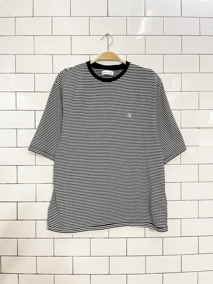 anine bing organic cotton striped tee - good market thrift store