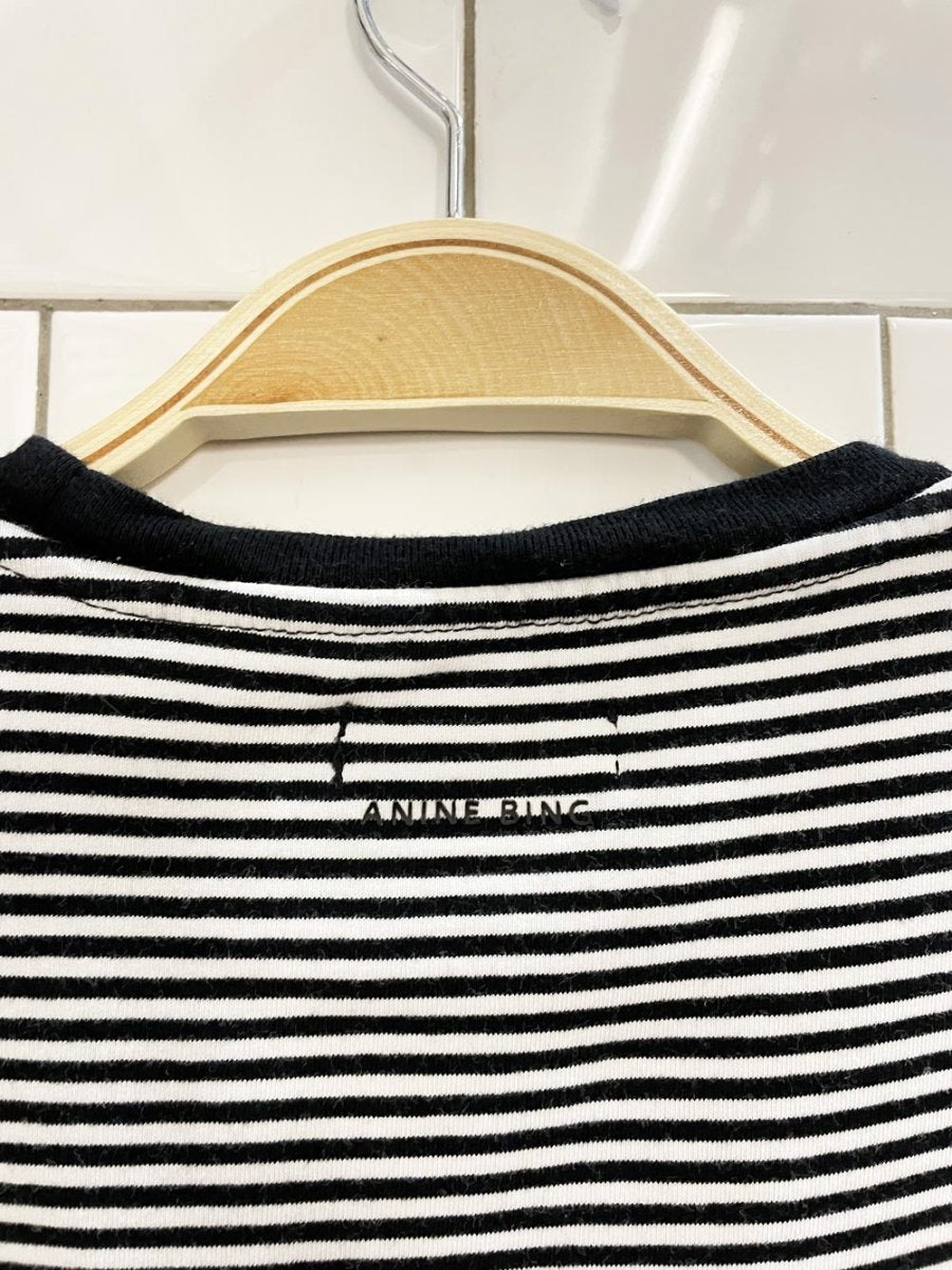anine bing organic cotton striped tee - good market thrift store