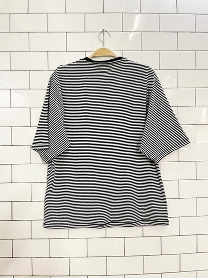 anine bing organic cotton striped tee - good market thrift store