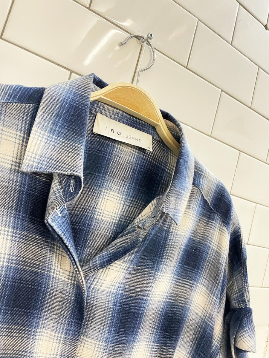 iro paris oversized flannel shirt - good market thrift store