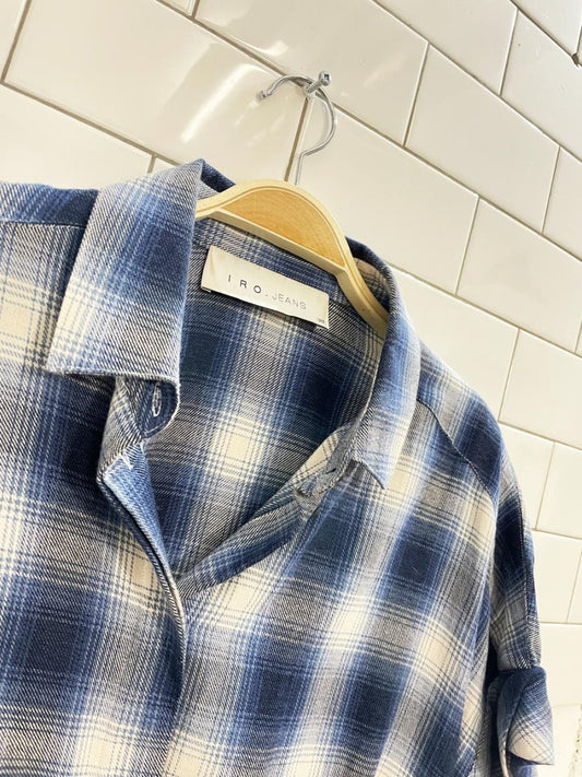 iro paris oversized flannel shirt - good market thrift store