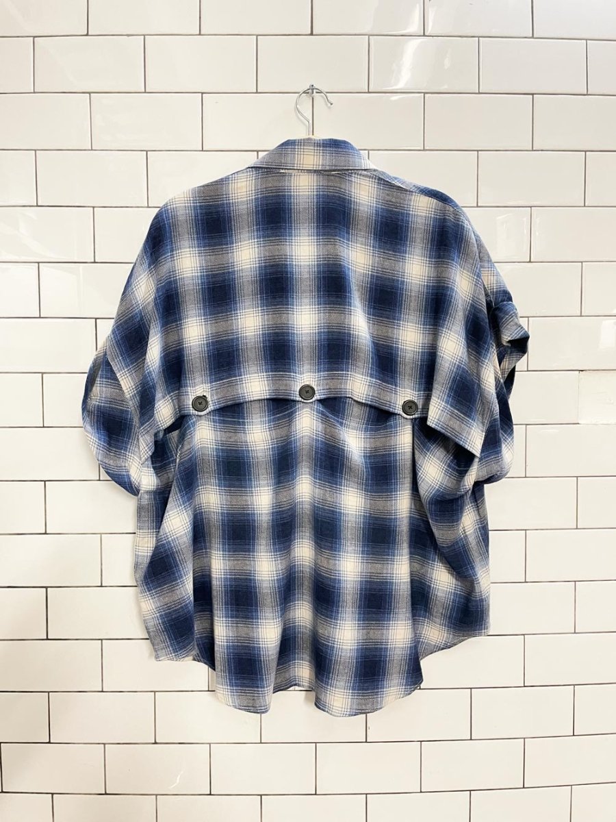 iro paris oversized flannel shirt - good market thrift store