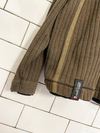 y2k point zero chunky rib long sleeve shirt - good market thrift store