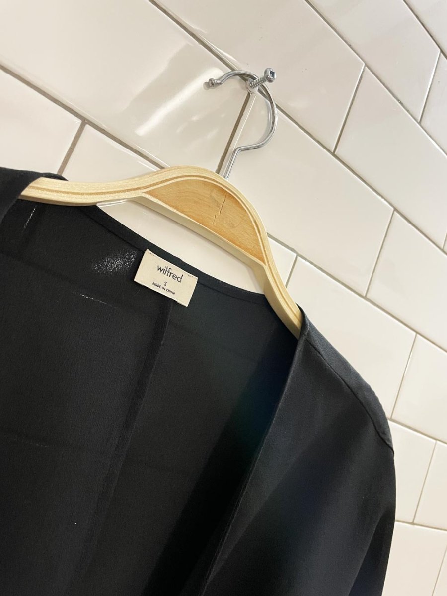 wilfred chiffon tie wrap blouse - good market thrift store