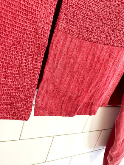 vintage 100% silk cropped strong shoulder jacket - good market thrift store