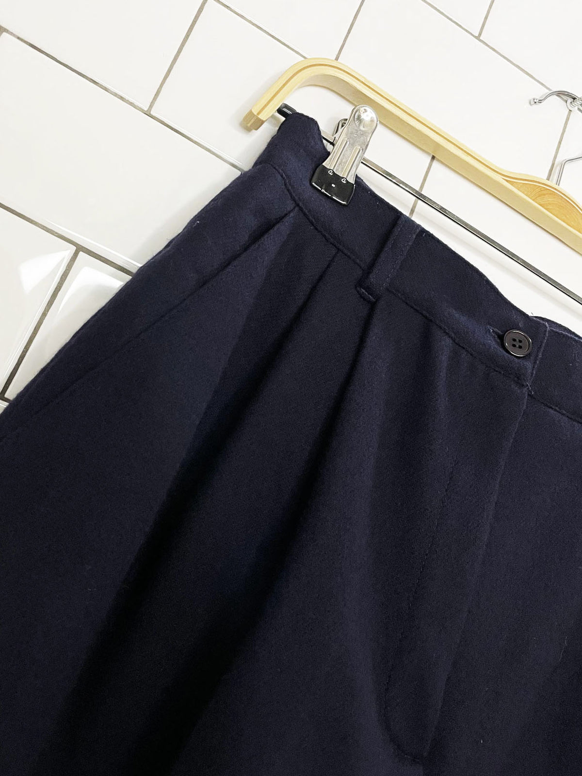 nwt vintage sag harbour 100% wool pleated trouser shorts