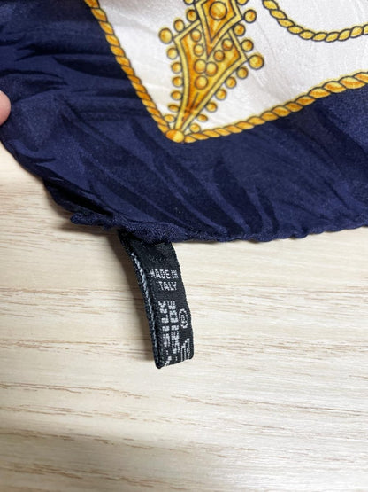 vintage 100% silk made in Italy harness keys square scarf | made in italy - good market thrift store