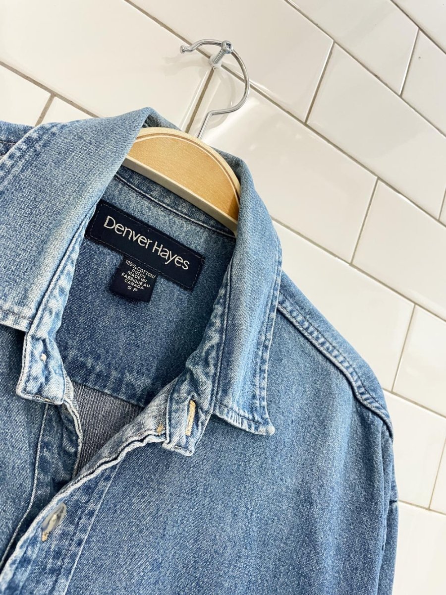 vintage 00s denver hayes oversized denim shirt - good market thrift store