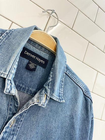 vintage 00s denver hayes oversized denim shirt - good market thrift store