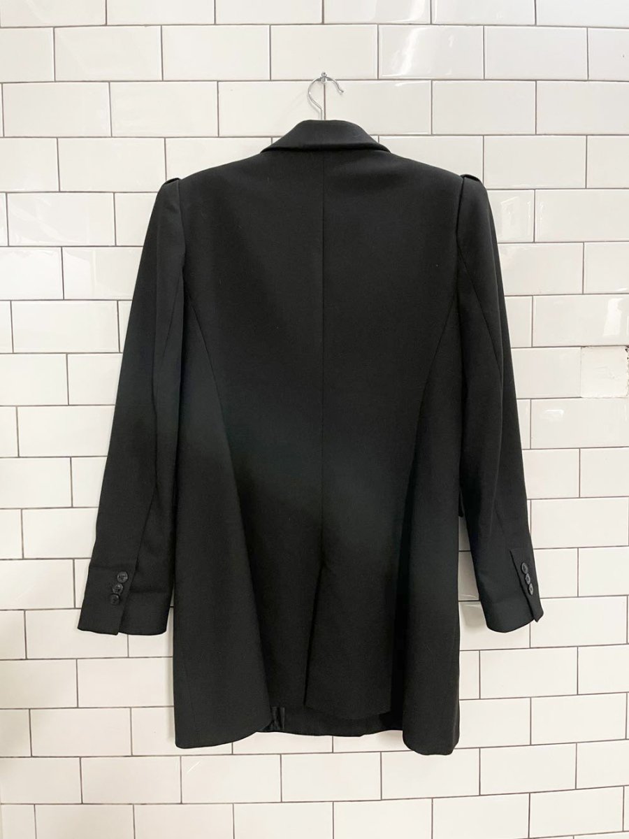 zara puff shoulder long blazer / mini dress - good market thrift store