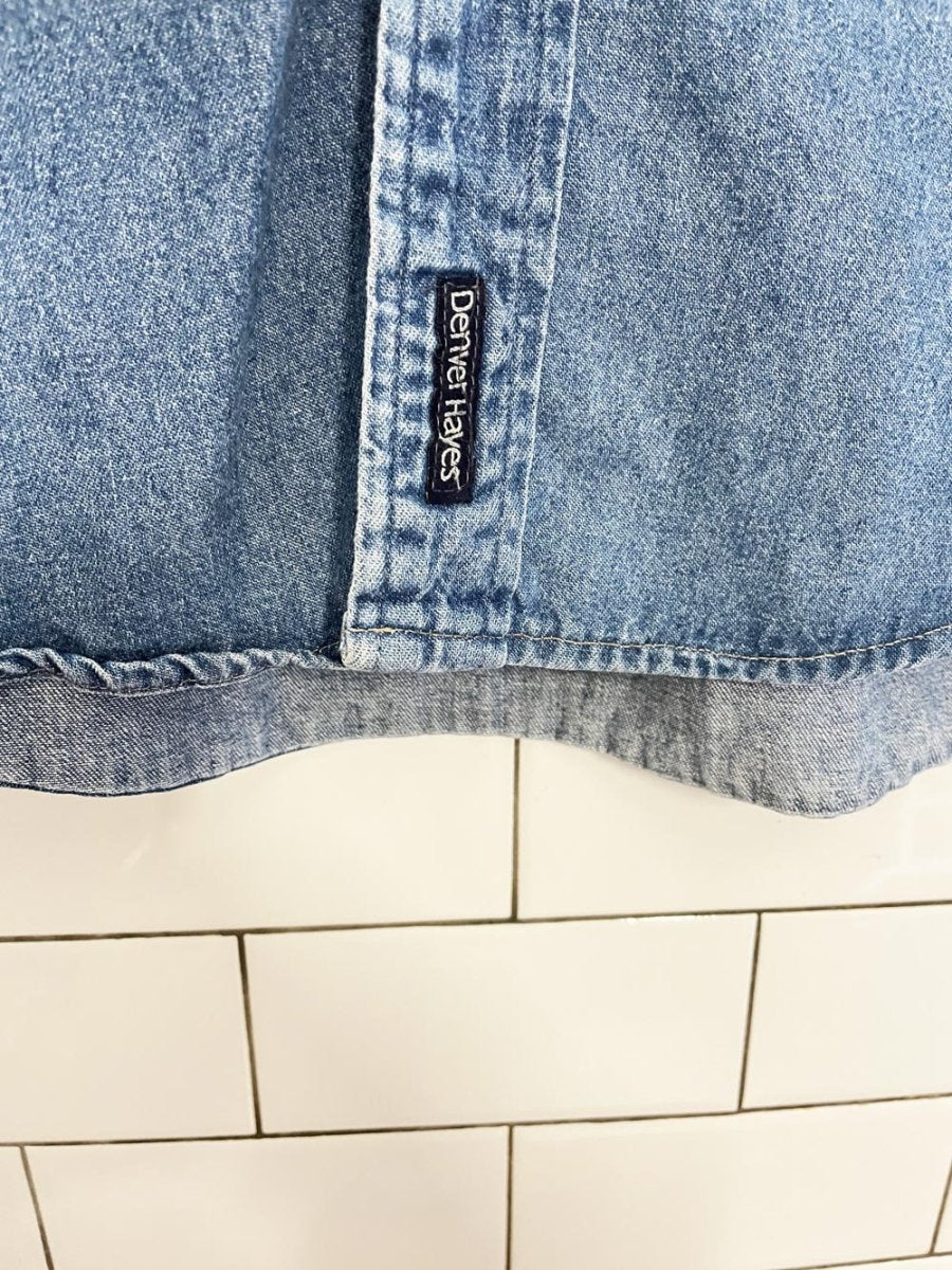 vintage 00s denver hayes oversized denim shirt - good market thrift store