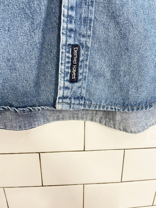 vintage 00s denver hayes oversized denim shirt - good market thrift store