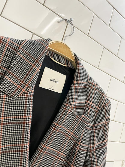 wilfred margaux houndstooth knit blazer - good market thrift store
