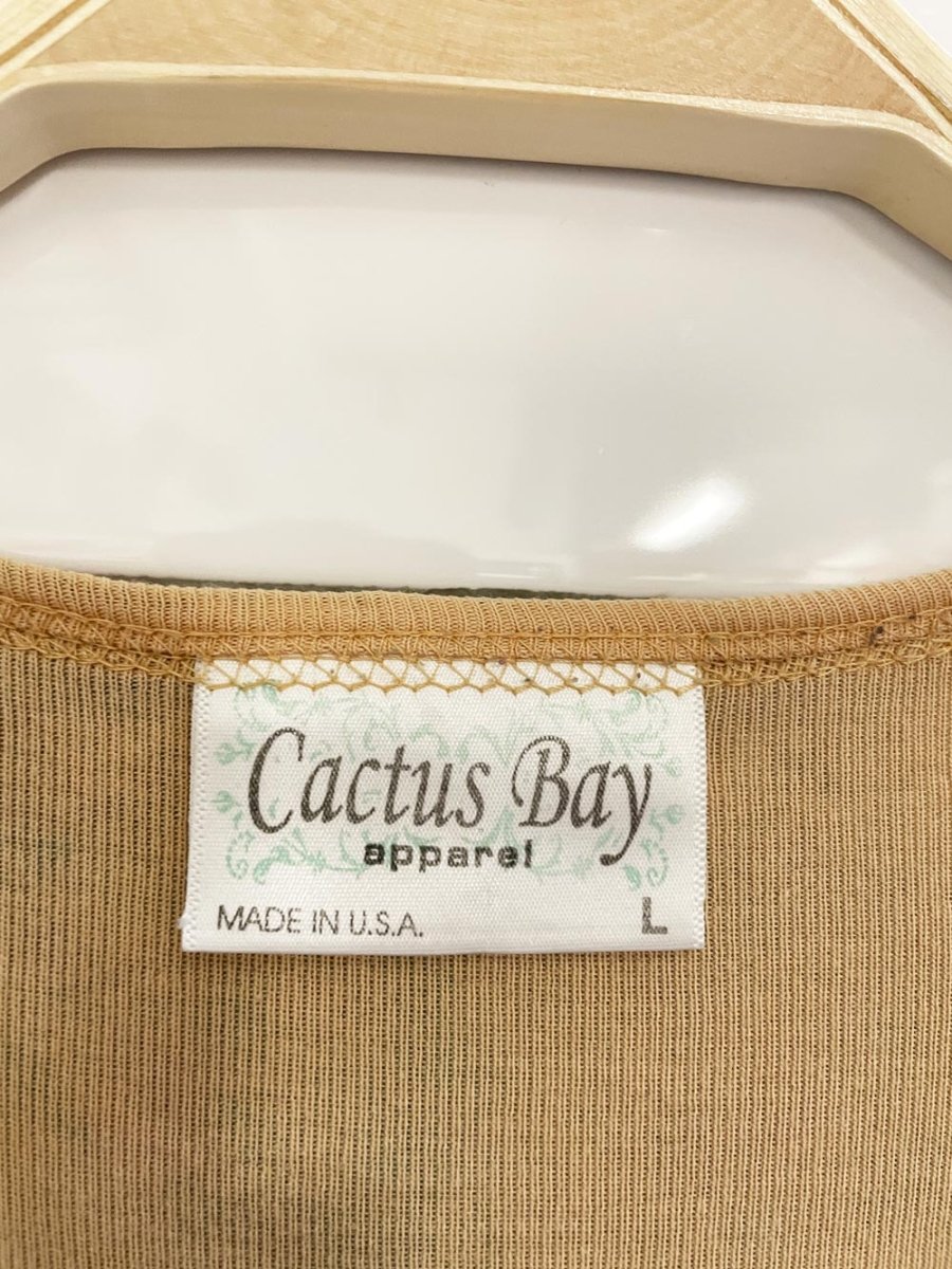 y2k cactus bay native art long sleeve top | made in USA - good market thrift store