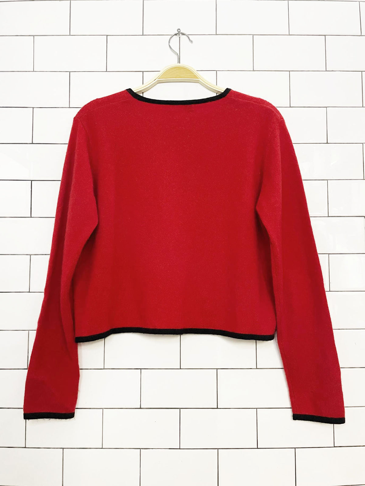 x2 y2k juliana collezione 100% cashmere knit tank + cardigan set