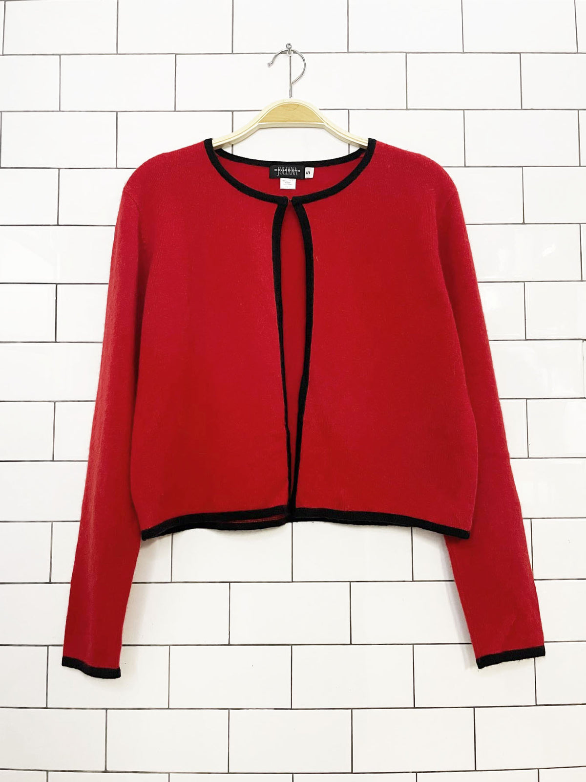 x2 y2k juliana collezione 100% cashmere knit tank + cardigan set