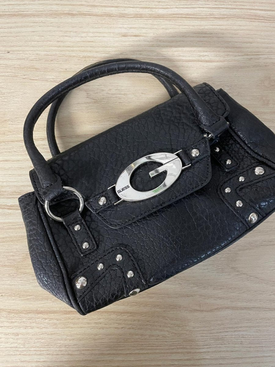 y2k guess faux leather mini handbag - good market thrift store