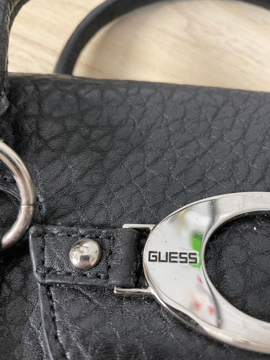 y2k guess faux leather mini handbag - good market thrift store