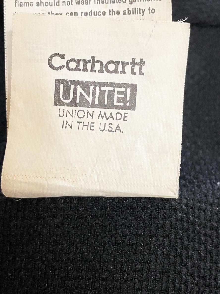 vintage 00s carhartt duck canvas hooded jacket | union made in USA