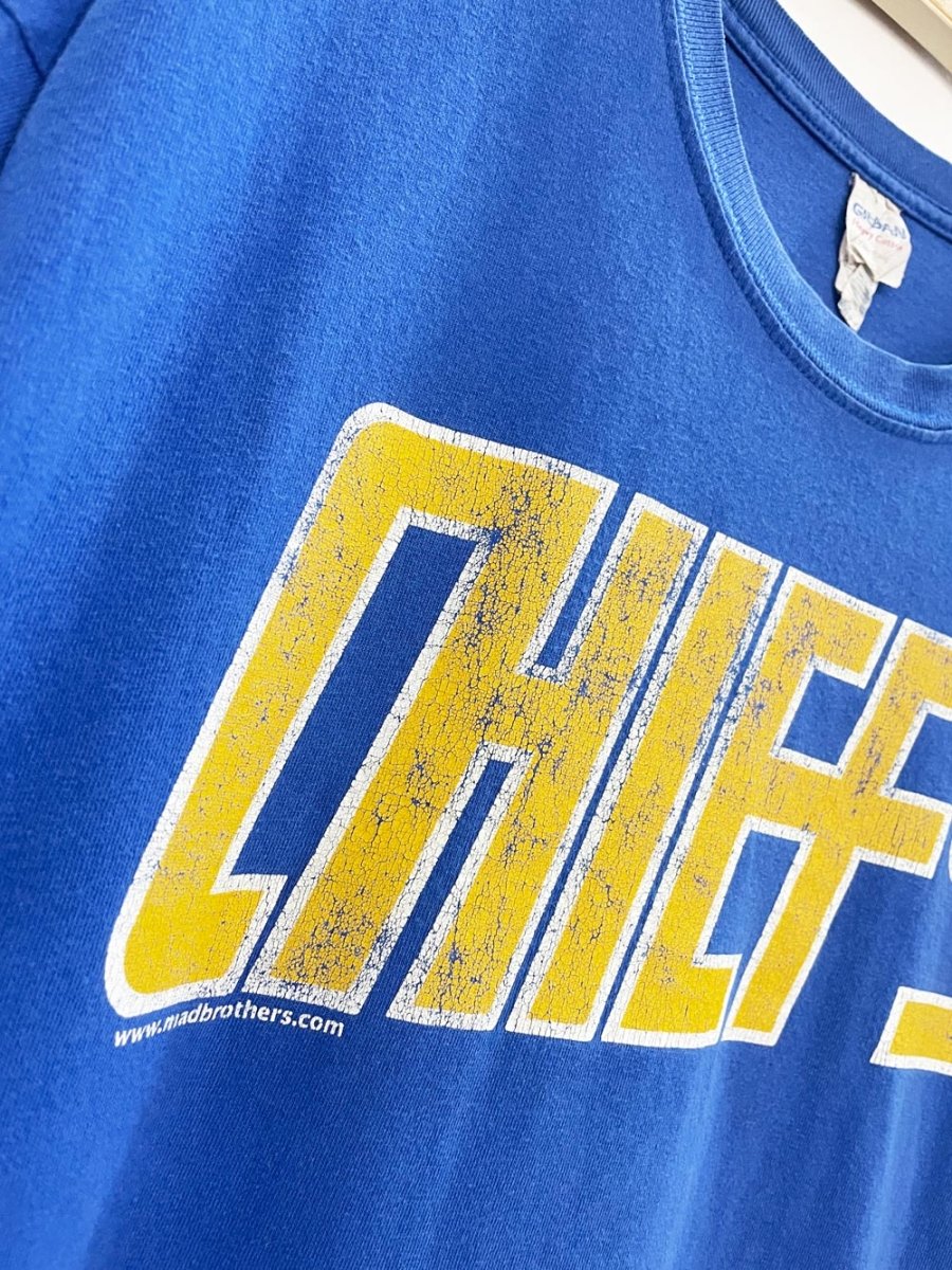 chiefs madbrothers nfl hanson bros distressed tee - good market thrift store