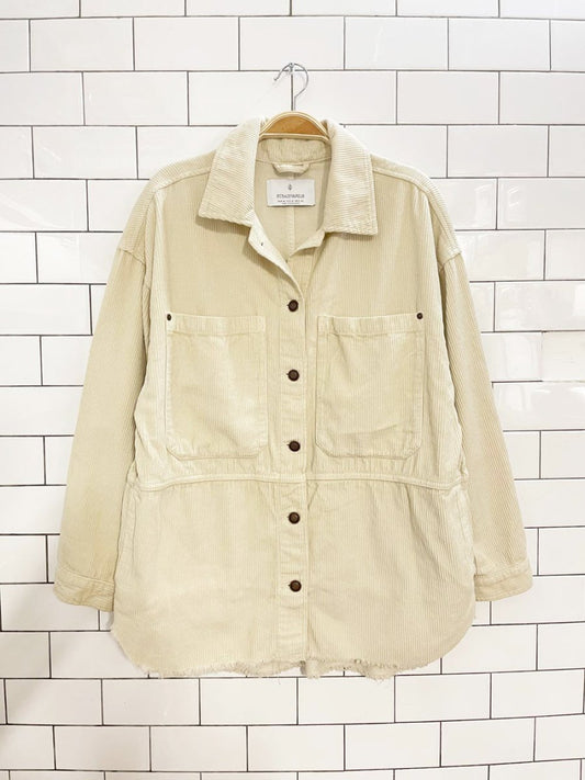 stradivarius chunky cord shirt jacket - good market thrift store