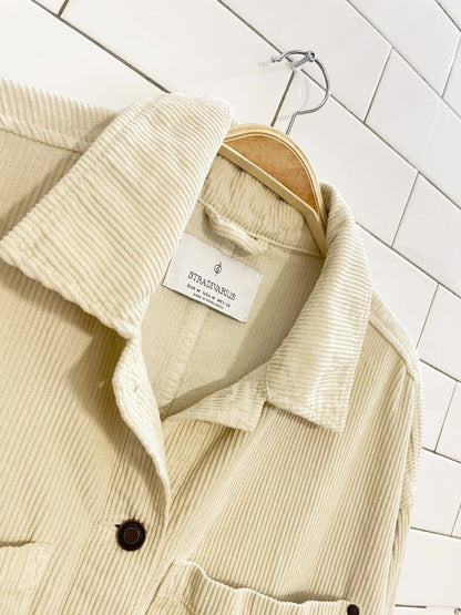 stradivarius chunky cord shirt jacket - good market thrift store