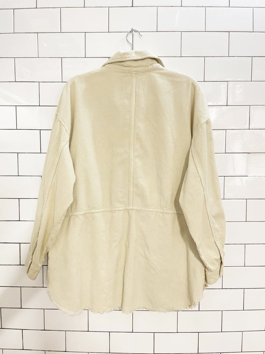 stradivarius chunky cord shirt jacket - good market thrift store