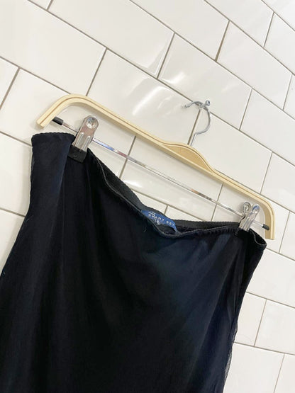 y2k smart set ruffled chiffon midi skirt - good market thrift store