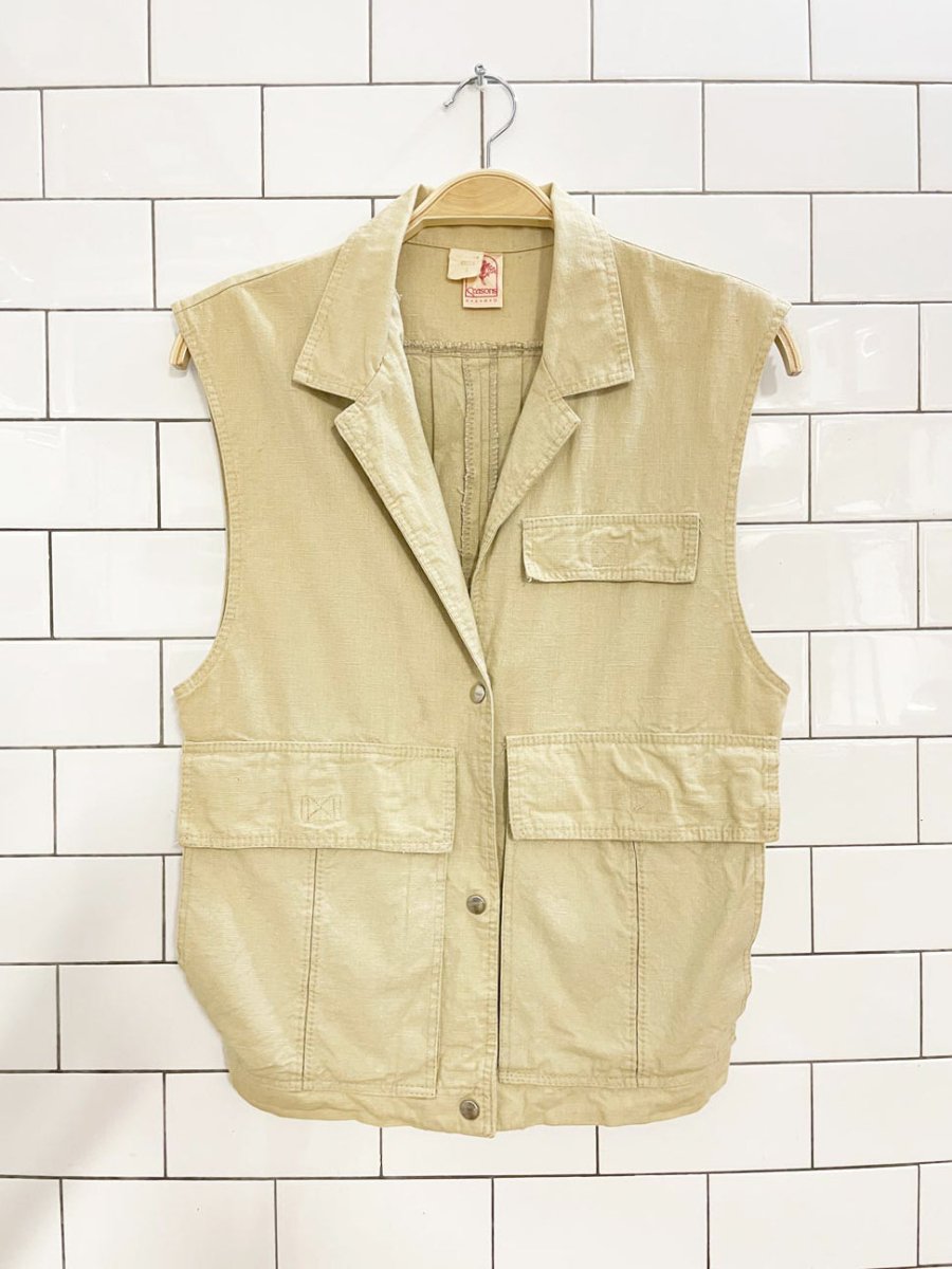 vintage seasons aero safari utility vest | union made - good market thrift store