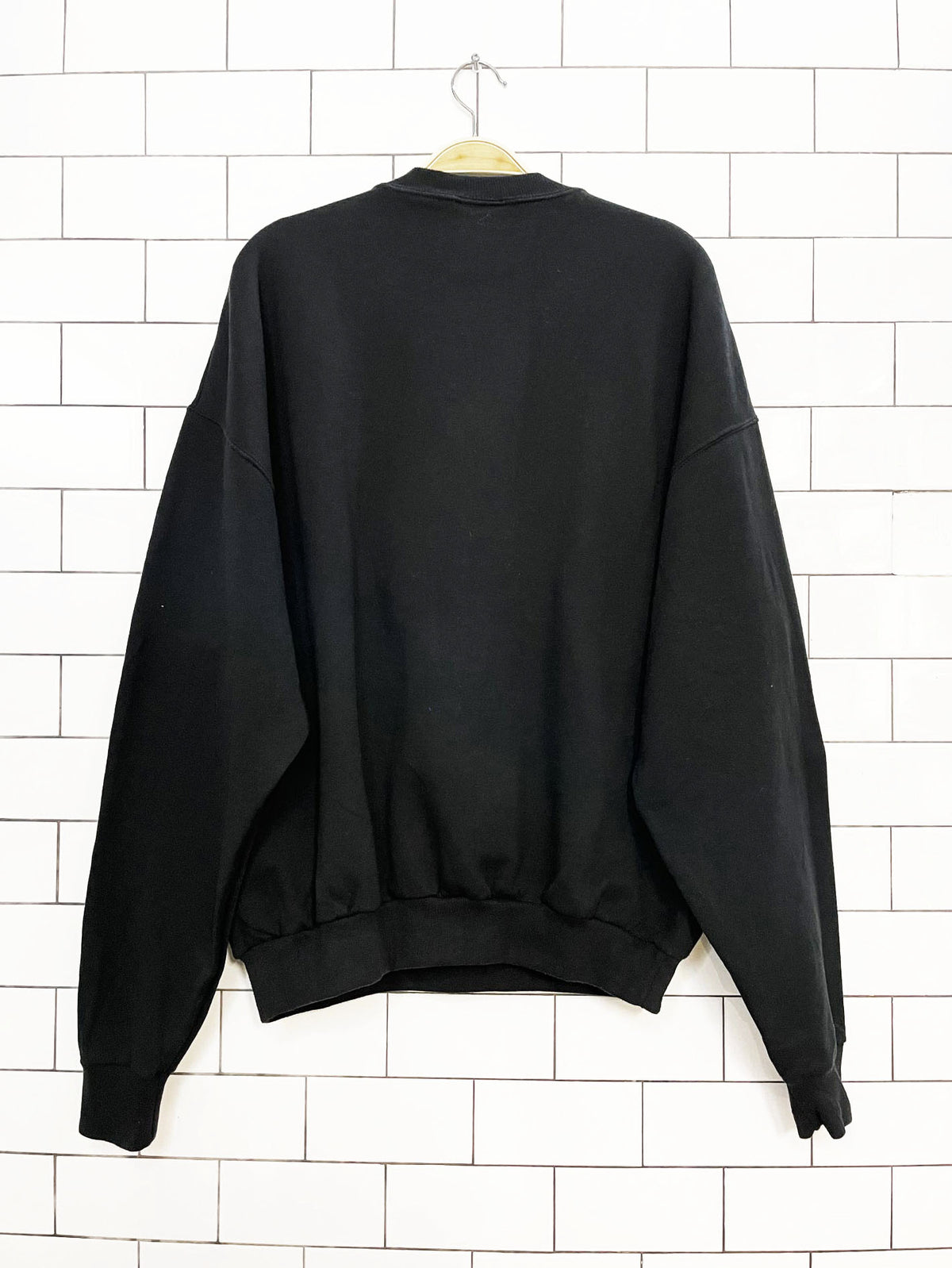vintage jerzees scarecrow patchwork fall country sweatshirt
