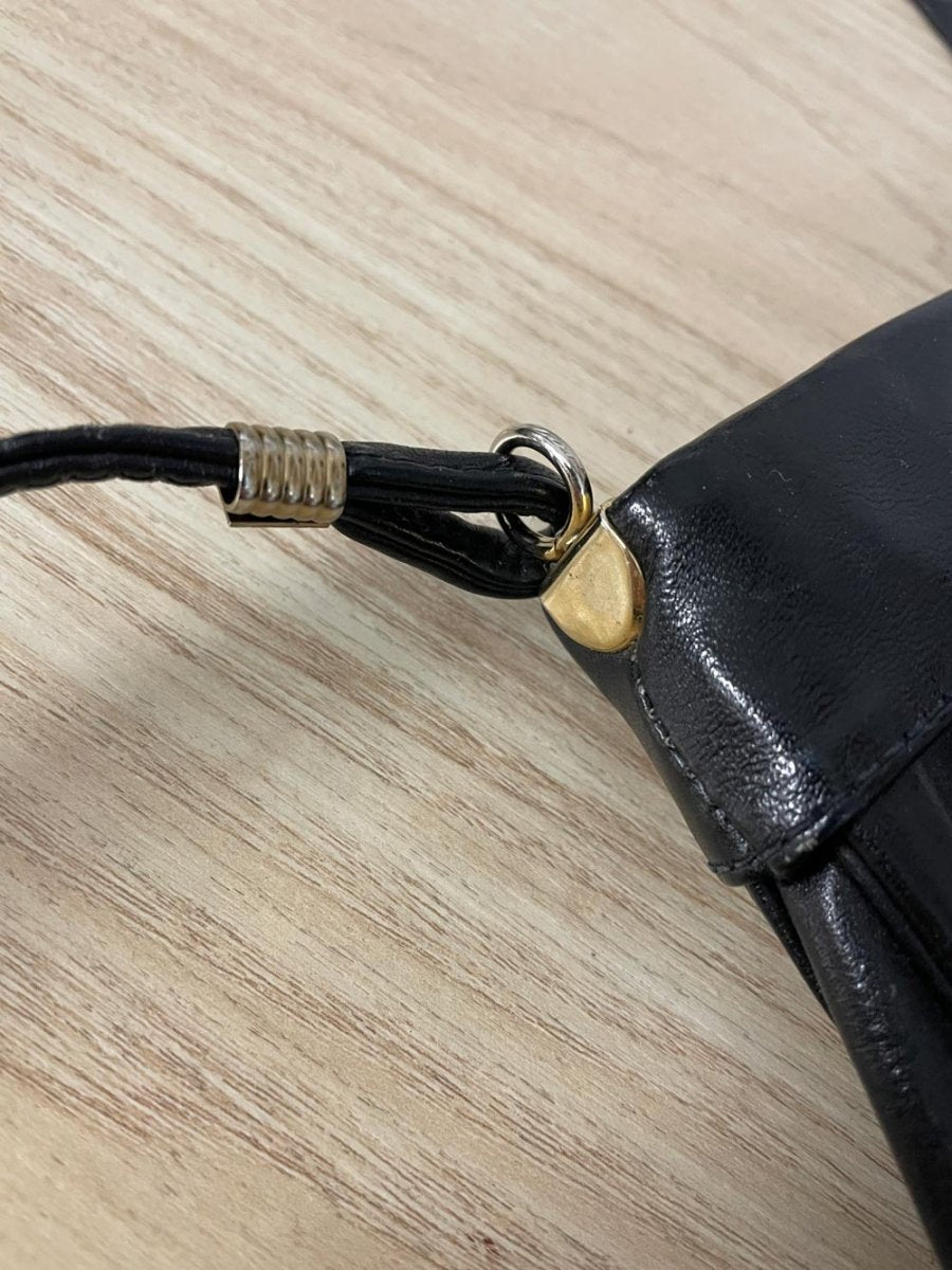 vintage mimo sacs pleated leather shoulder bag - good market thrift store