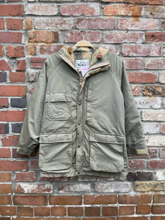 vintage woolrich wool flannel lined fall jacket