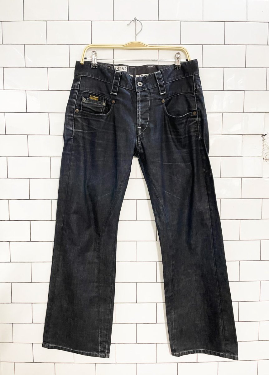 g - star 3301 raw denim heritage straight jeans - good market thrift store