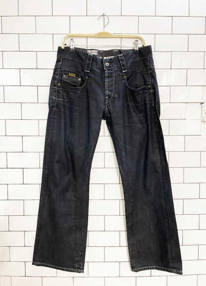 g - star 3301 raw denim heritage straight jeans - good market thrift store