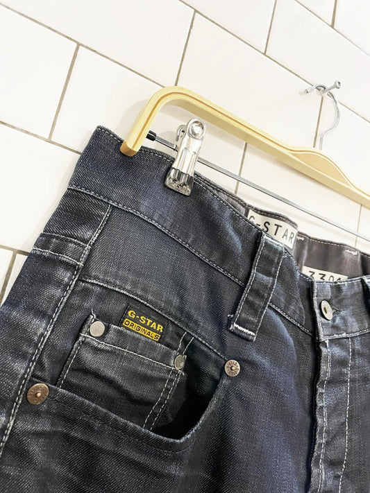 g - star 3301 raw denim heritage straight jeans - good market thrift store