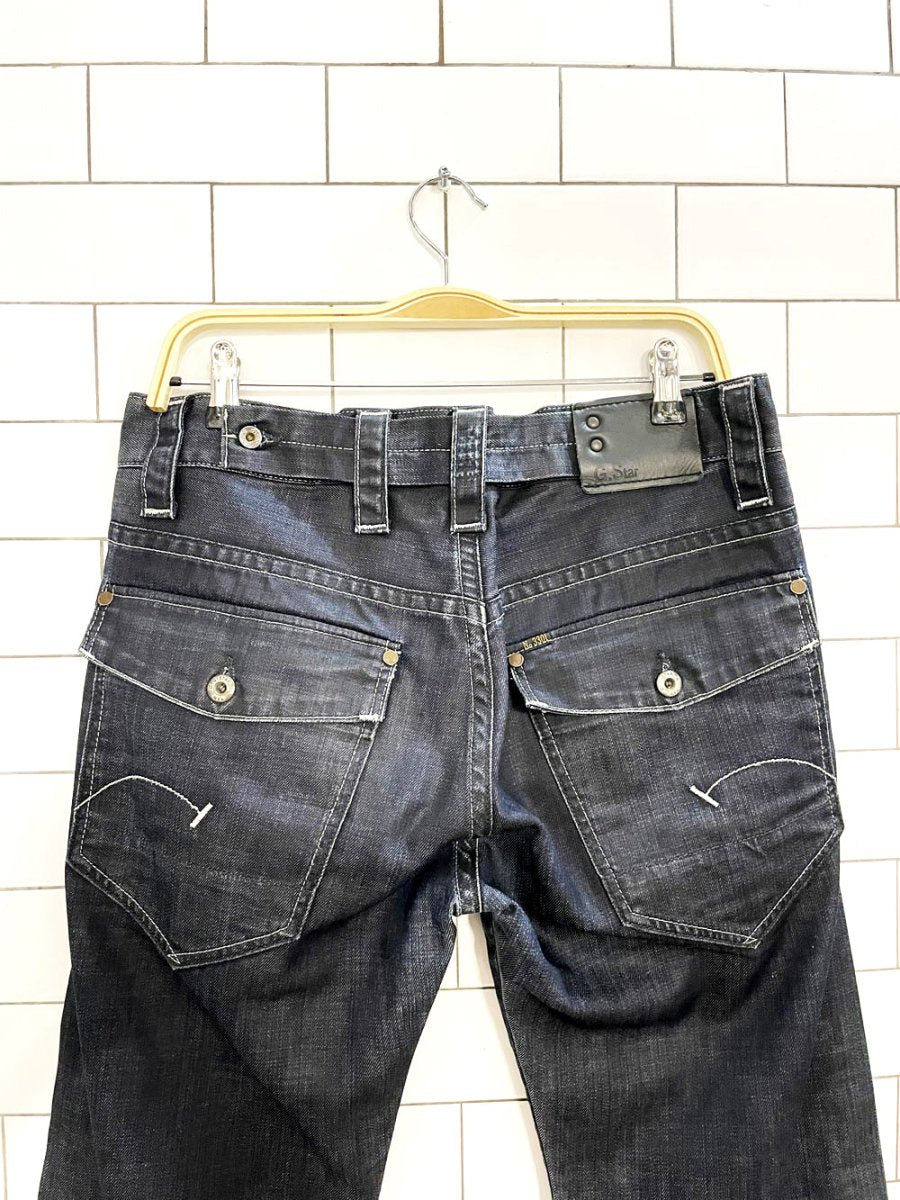 g - star 3301 raw denim heritage straight jeans - good market thrift store