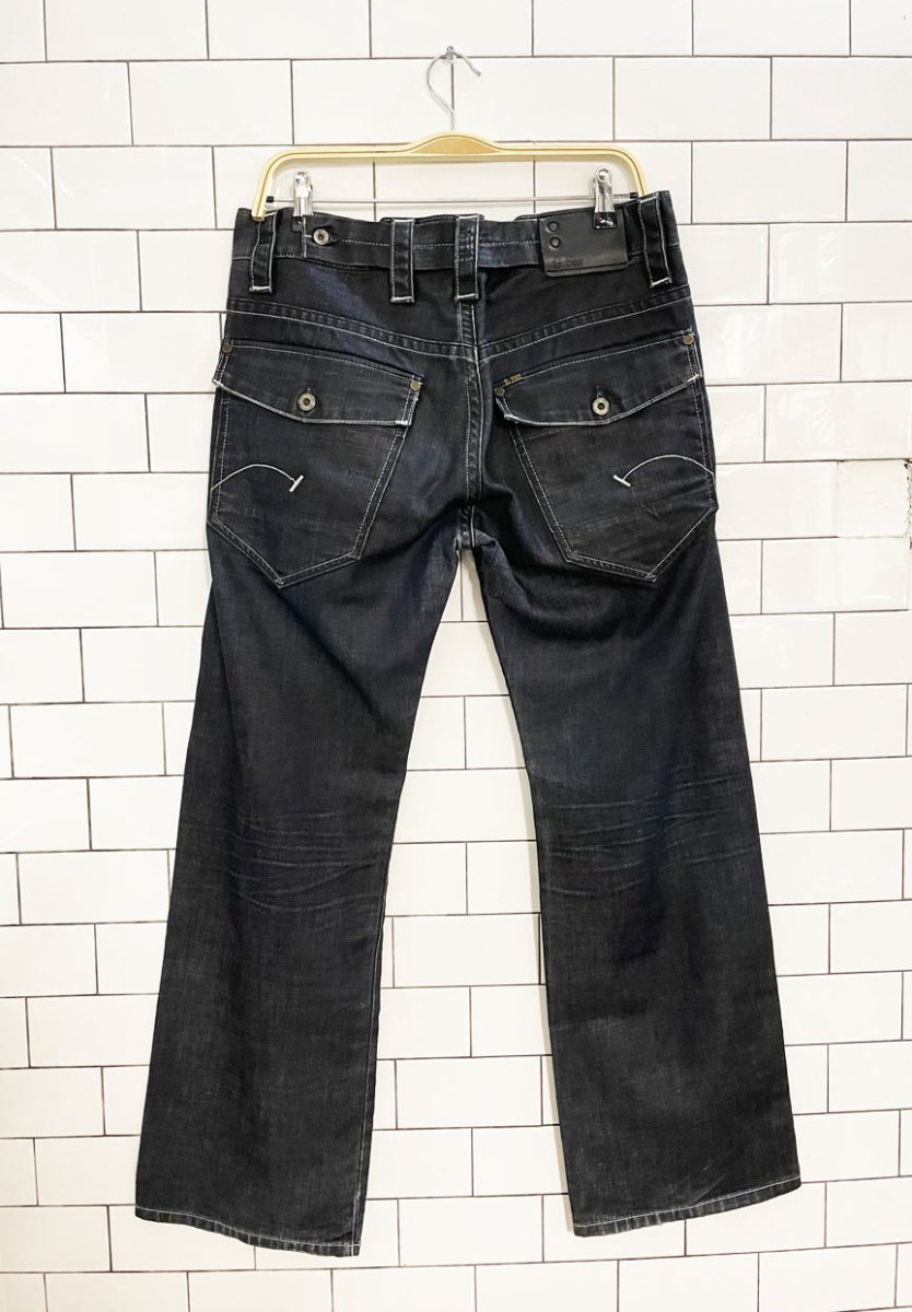 g - star 3301 raw denim heritage straight jeans - good market thrift store