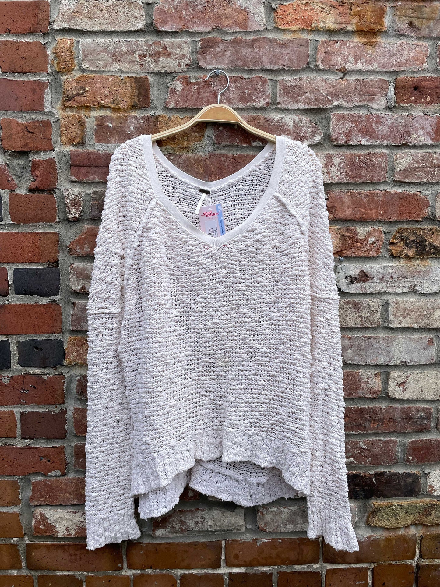 free people songbird loose knit summer sweater