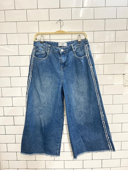 new look cropped wide leg jeans - good market thrift store