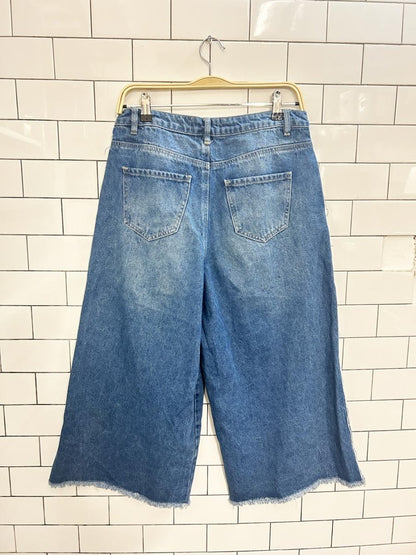 new look cropped wide leg jeans - good market thrift store