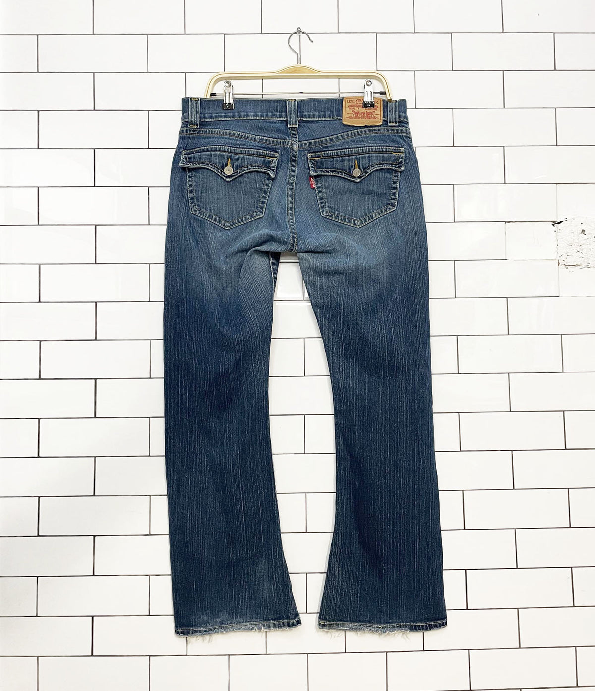 y2k levi's 542 low rise stretchy flare jeans