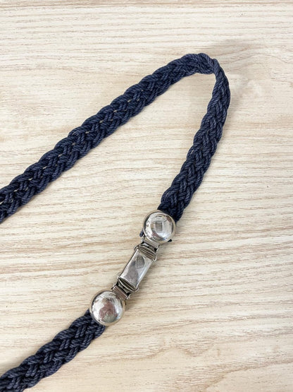vintage braided hook clasp dress belt - good market thrift store
