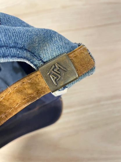 vintage 90s ajm yellow pages suede brim denim hat - good market thrift store