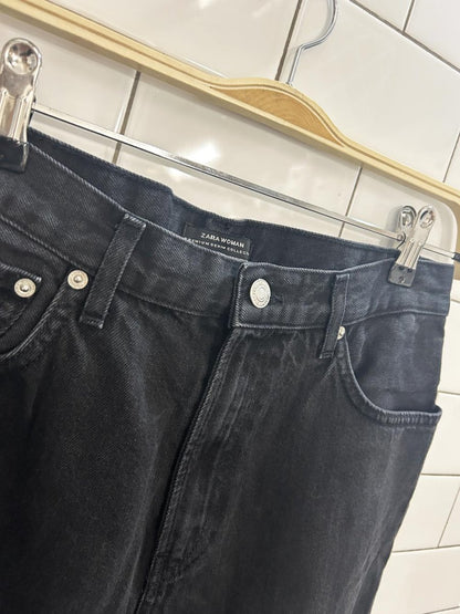 zara premium denim fringe cuff jeans - good market thrift store