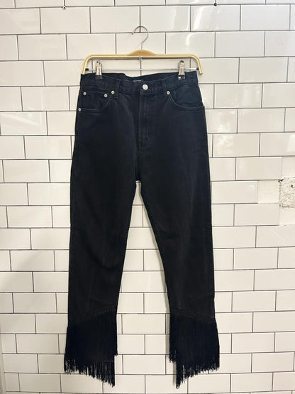zara premium denim fringe cuff jeans - good market thrift store