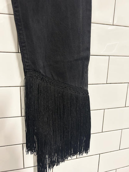 zara premium denim fringe cuff jeans - good market thrift store
