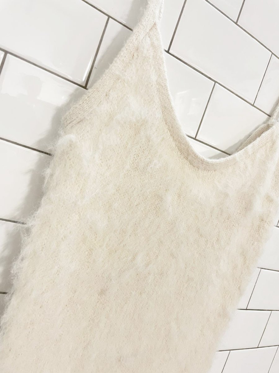 h&m wool - blend fuzzy knit maxi dress - good market thrift store